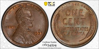 1921 1C MS65BN