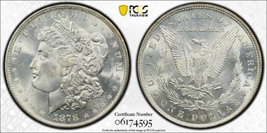 1878 7TF $1 Reverse of 1879 MS63