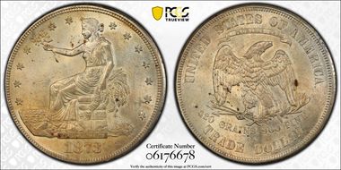 1873-CC T$1 Trade MS62