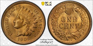 1909-S 1C Indian MS66RD