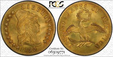 1795 $10 13 Leaves MS64+