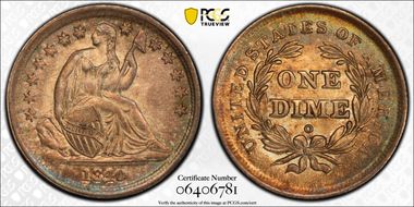 1840-O 10C No Drapery MS64