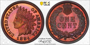 1884 1C PR65+ RB