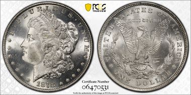 1878 8TF $1 MS65+