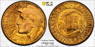 1915-S G$1 Panama-Pacific MS67