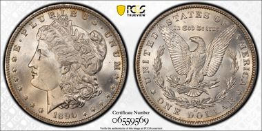 1890-O $1 MS65+