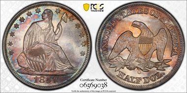 1851-O 50C MS66+