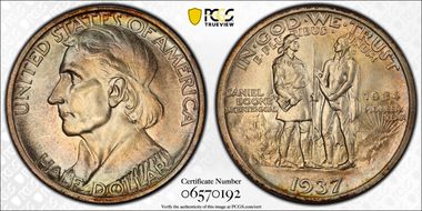 1937 50C Boone MS66+