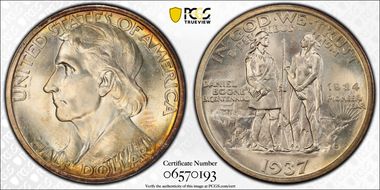 1937-D 50C Boone MS67