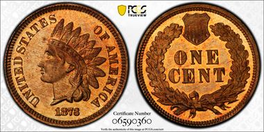 1873 1C Closed 3 PR66CAM