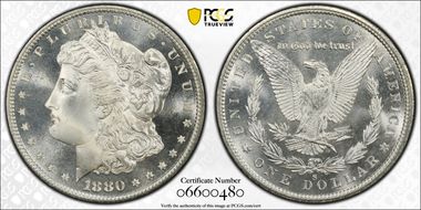 1880-S $1 MS68PL