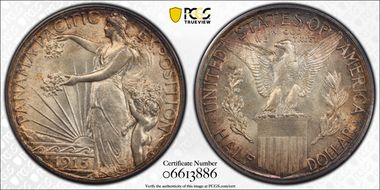 1915-S 50C Panama-Pacific MS66