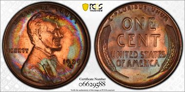 1929-S 1C MS64RB