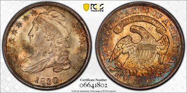 1830 10C Medium 10C MS67+