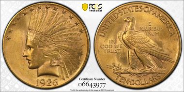 1926 $10 MS64+