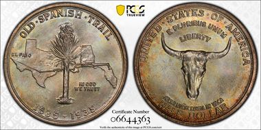 1935 50C Spanish Trail MS67+