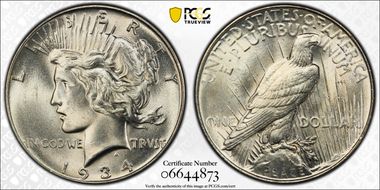 1934 $1 MS64