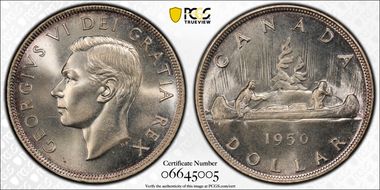 1950 S$1 MS67+