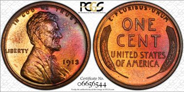 1913 1C PR67RB