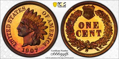 1907 1C PR67RB