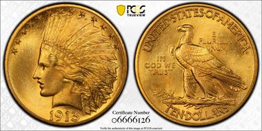 1913 $10 MS67