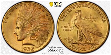1932 $10 MS66
