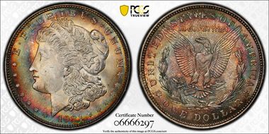 1921 $1 Morgan MS66