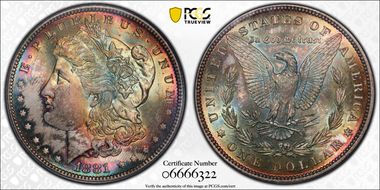 1881 $1 MS66
