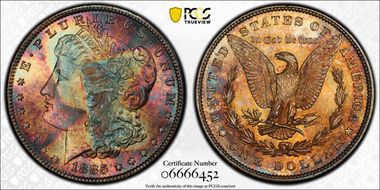 1885 $1 MS66