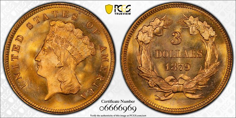 Cert 06666969 - Coin Image