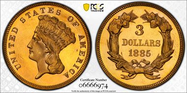 1885 $3 MS67