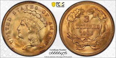 1888 $3 MS67