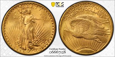 1924 $20 MS65