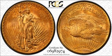 1926-D $20 MS64