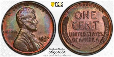 1924-S 1C MS65BN