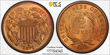 1871 2C MS67RD