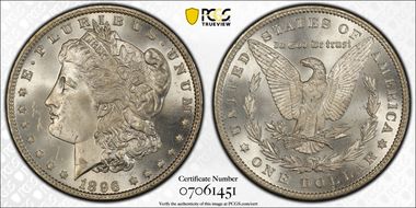 1896 $1 VAM 4 Doubled Stars MS63