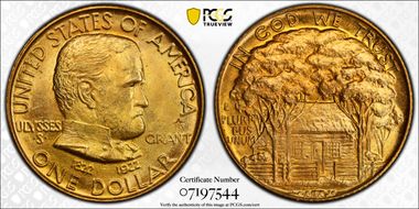 1922 G$1 Grant, Star MS65