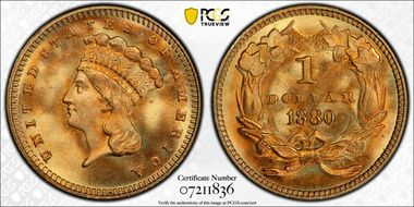 1880 G$1 MS68+