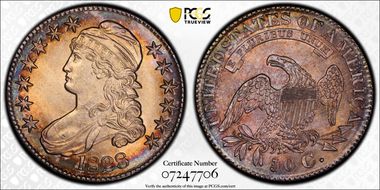 1828 50C O-107a MS62