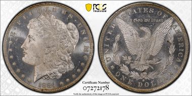 1884-O $1 MS64DMPL