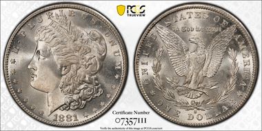 1881-S $1 MS67