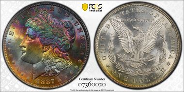 1887 $1 MS63