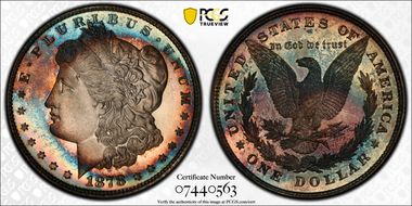 1878 8TF $1 PR67+