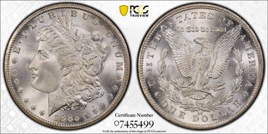 1885-CC $1 MS67+