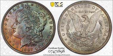 1887 $1 MS63