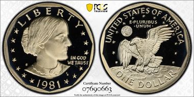 1981-S SBA$1 Type 1 PR69DCAM