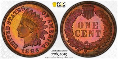 1886 1C Type 1 PR66RB