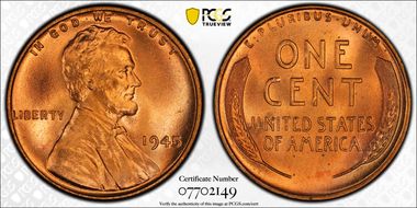 1945 1C MS67RD