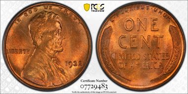 1932 1C MS67RD